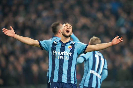 Djurgårdens Jesper Karlström reagerar