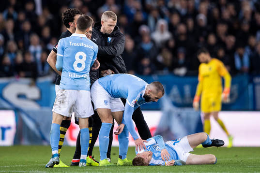 Malmö FFs Anders Christiansen ligger skadad