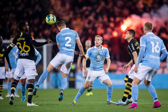 s Henok Goitom, Malmö FFs Eric Larsson och Oscar Lewicki