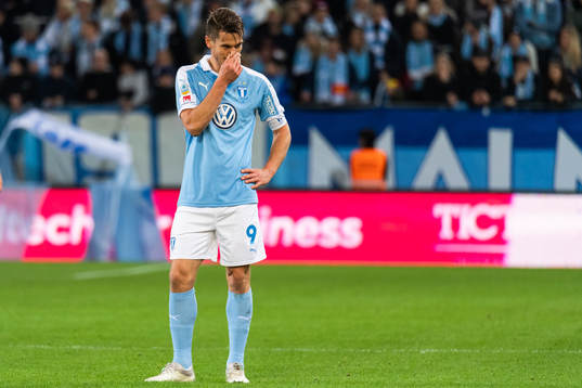 Malmö FFs Markus Rosenberg deppar