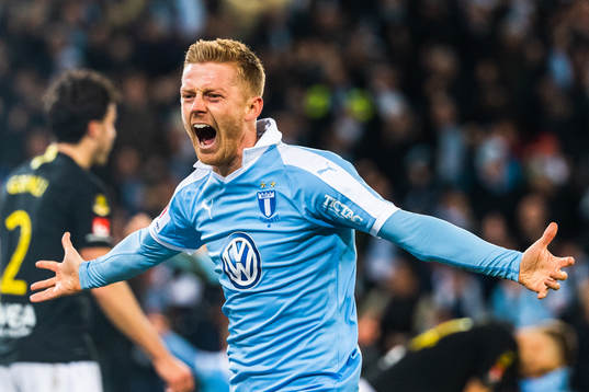 Malmö FFs Anders Christiansen jublar