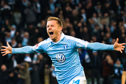 Malmö FFs Anders Christiansen jublar