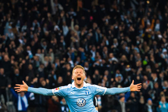 Malmö FFs Anders Christiansen jublar