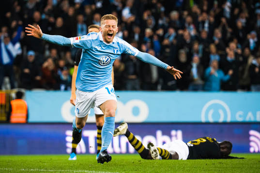 Malmö FFs Anders Christiansen jublar