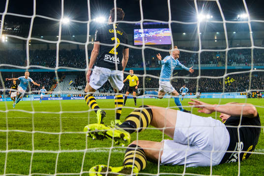 Malmö FFs Anders Christiansen jublar