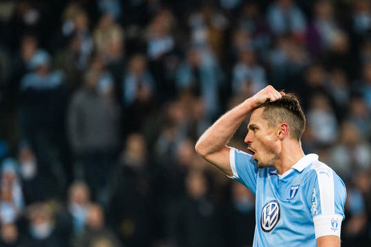 Malmö FFs Markus Rosenberg deppar