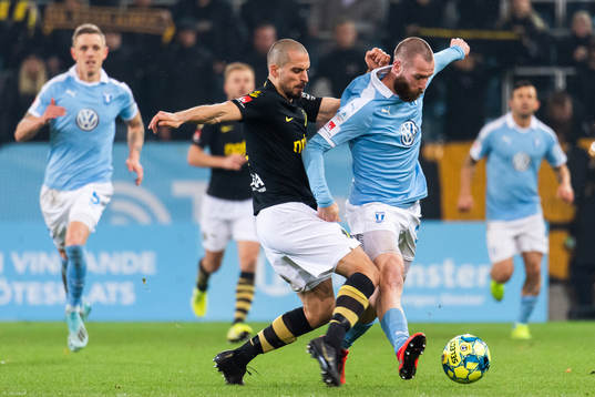 s Panajotis Dimitriadis och Malmö FFs Jo Inge Berget