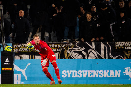 Malmö FFs målvakt Johan Dahlin