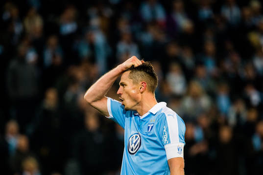Malmö FFs Markus Rosenberg deppar