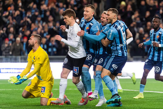 Djurgårdens Fredrik Ulvestad jublar