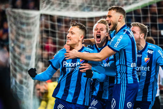 Djurgårdens Fredrik Ulvestad jublar