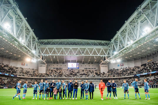 Djurgårdens spelare jublar