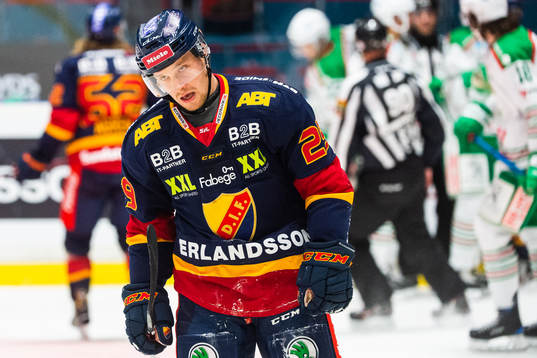 Djurgårdens Sebastian Strandberg deppar