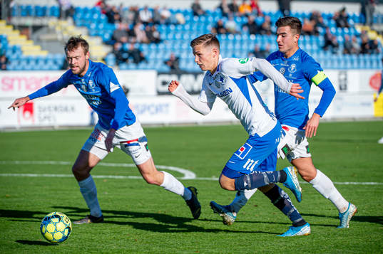 Norröpings Bjarni Bjarkason mot Trelleborgs Jakob Glasberg