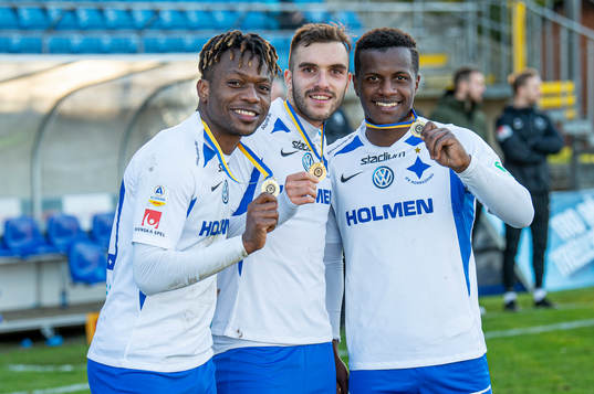 Norröpings Kevin Alvarez, Egzon Binaku och Manasse Kosu