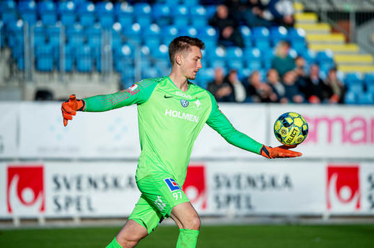 Norröpings målvakt Andreas Vackla