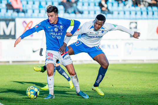 Trelleborgs Haris Brkic mot Norröpings Manasse Kosu