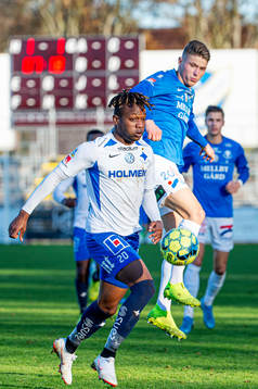 Norröpings Kevin Alvarez mot Trelleborgs Kevin Harletun