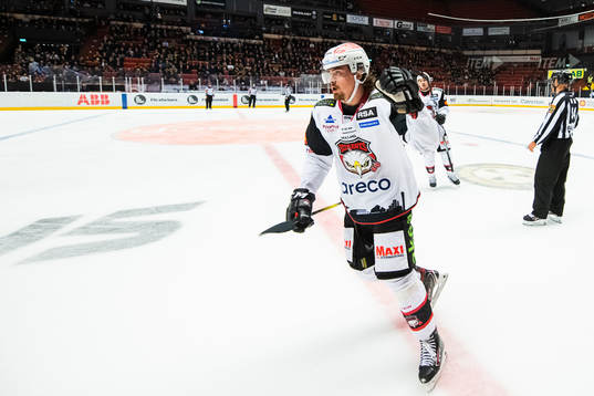 Malmö Redhawks Marcus Björk jublar