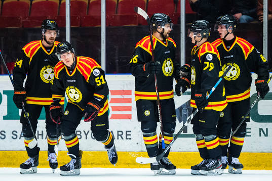Brynäs Emil Molin, Tomi Sallinen, Jonathan Sigalet, Daniel
