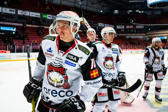 Malmö Redhawks spelare jublar