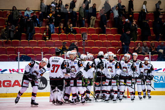 Malmö Redhawks spelare jublar