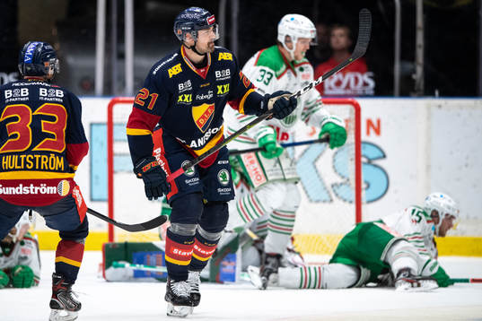 Djurgårdens Patrik Berglund jublar