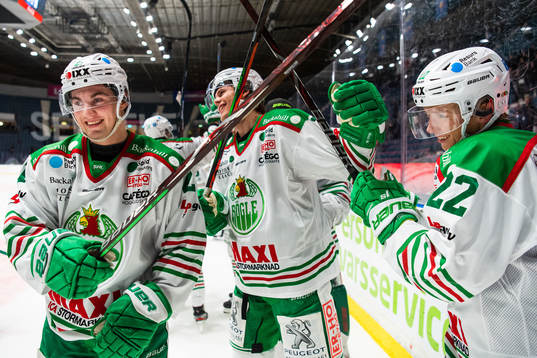 Rögles Nils Höglander, Erlend Lesund och Samuel Jonsson
