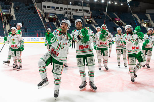 Rögles Simon Ryfors, Niklas Hansson och Taylor Matson