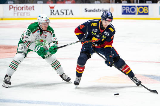 Rögles Anton Bengtsson och Djurgårdens Marcus Högström