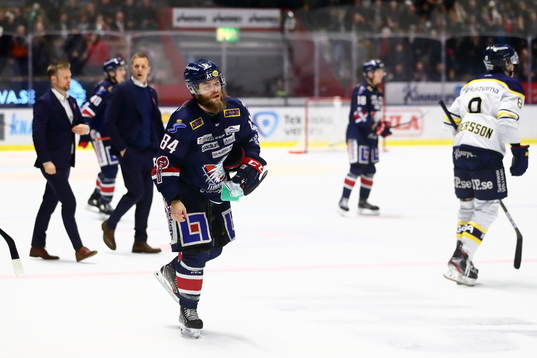 Linköpings Jimmy Andersson och tränare Bert Robertsson
