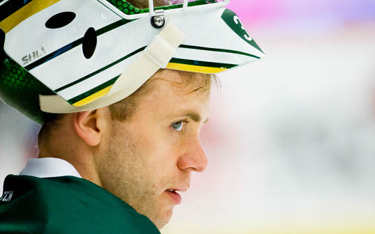 Färjestads målvakt Markus Svensson