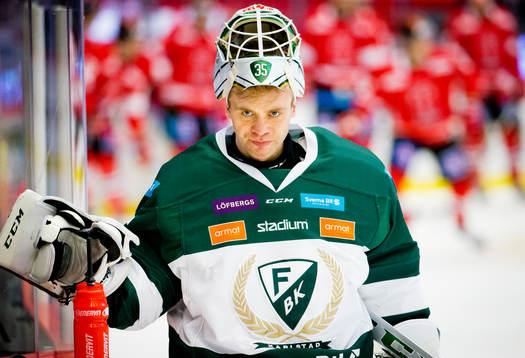 Färjestads målvakt Markus Svensson