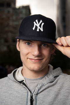 Lias Andersson, player in the NHL ice hockey team New York