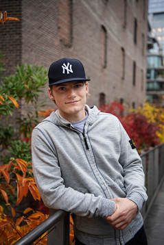 Lias Andersson, player in the NHL ice hockey team New York