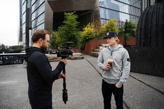 Henrik Sjöberg, reporter Hockeynews.se, and Lias