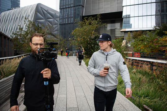 Henrik Sjöberg, reporter Hockeynews.se, and Lias