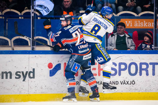 Växjös Martin Lundberg och Leksands Filip Johansson