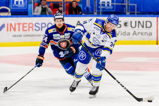 Växjös Brendan Shinnimin och Leksands Philip Samuelsson