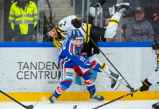Oskarshamns Tyler Kelleher och Brynäs Jacob Blomqvist