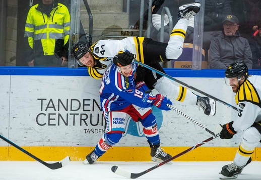 Oskarshamns Tyler Kelleher och Brynäs Jacob Blomqvist