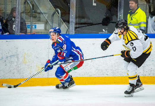 Oskarshamns Tyler Kelleher och Brynäs Eric Norin