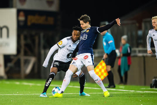 Samuel Adeniyi Adegbenro of Rosenborg and Lars-Christopher