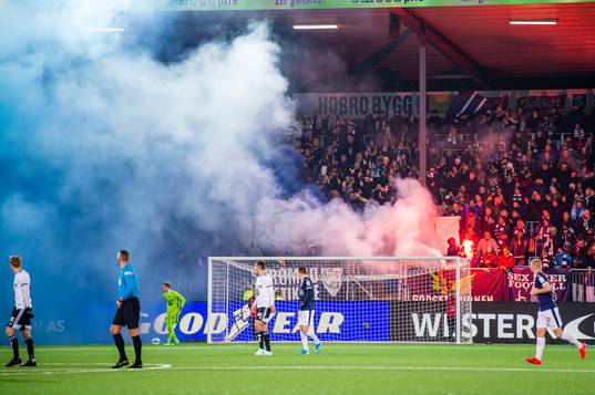 Spectators in the stands