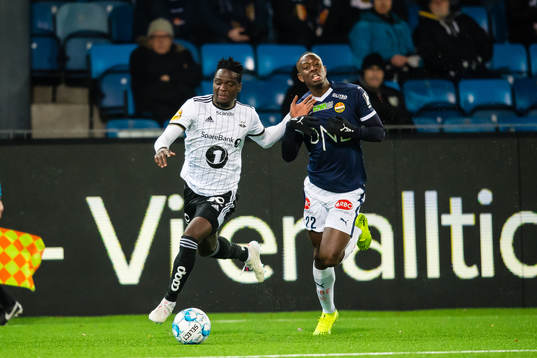 Babajide David Akintola of Rosenborg and Prosper Mendy of