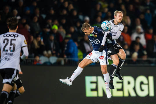 Mikkel Maigaard Jakobsen of Strømsgodset and Gjermund