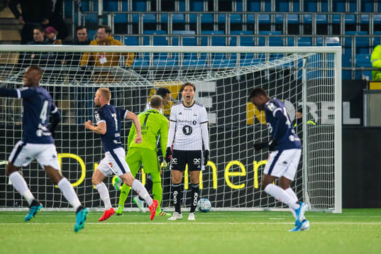 Marius Lundemo of Rosenborg reacts