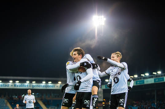 Pål Andre Helland of Rosenborg celebrates