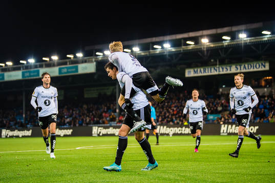 Pål Andre Helland of Rosenborg celebrates