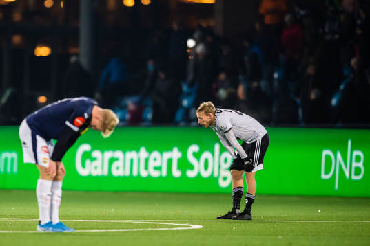 Gjermund Åsen of Rosenborg looks dejected
